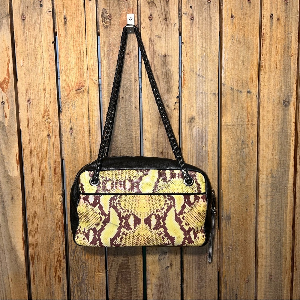 Aimee Kestenberg Snake Skinned Patterned Leather Bag